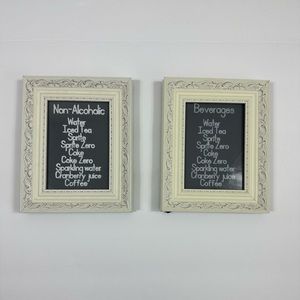 TWO Ivory 5x7 Photo Frames